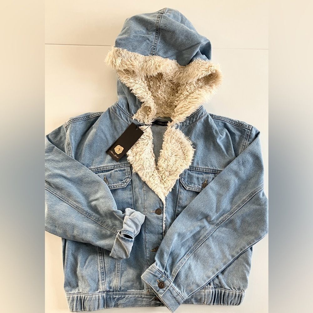 Mavi Gold Denim Sherpa Hooded Jacket* - Picture 2 of 11